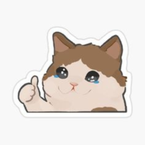 Cry arha ha sticker