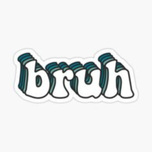Bruh sticker