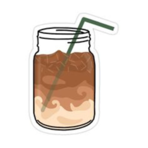 Iced coffee sticker