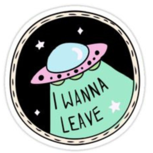 Spaceship sticker