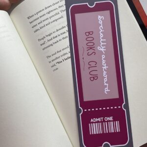 Socially awkward bookclub bookmark