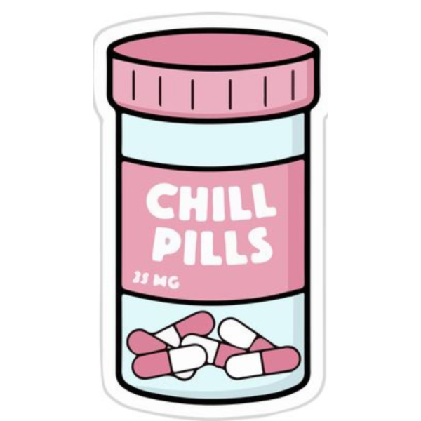 Chill pills sticker